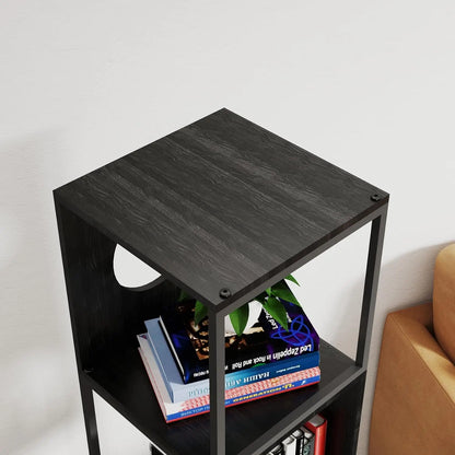 HomeFyZy SpinShelf™- 4-Tier 360° Spinning Bookcase, Corner Shelf Organizer, Storage Rack