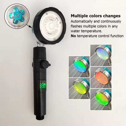 HomeFyZy TempGlow Shower Head™ - LED Digital Temperature Display Shower Head Temperature Control