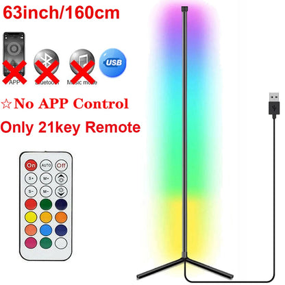 HomeFyZy RGB Smart Corner Lamp™ - 160cm Smart Tuya Corner Floor Lamp RGB LED, Modern Mood Lighting Alexa Stand Lights
