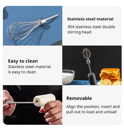 HomeFyZy MixMate™ - Automatic Whisk Dough 3 Speeds Egg Beater Baking Dough Cake Cream Mixer