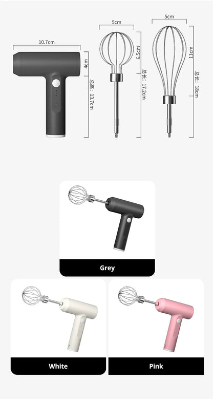 HomeFyZy MixMate™ - Automatic Whisk Dough 3 Speeds Egg Beater Baking Dough Cake Cream Mixer
