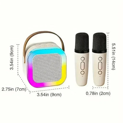 HomeFyZy SongWave™ – Portable Bluetooth Karaoke Speaker with Wireless Mic