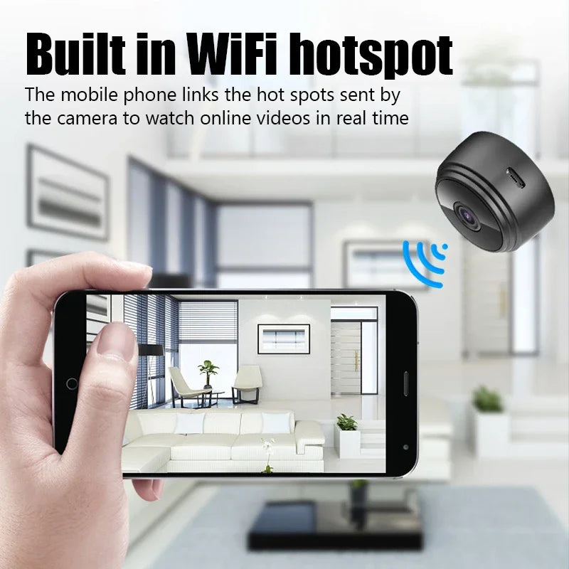 HomeFyZy Mini Camera™ -9 WiFi Mini Camera Wireless Video Recorder Voice Recorder Security Monitoring Camera Smart Home
