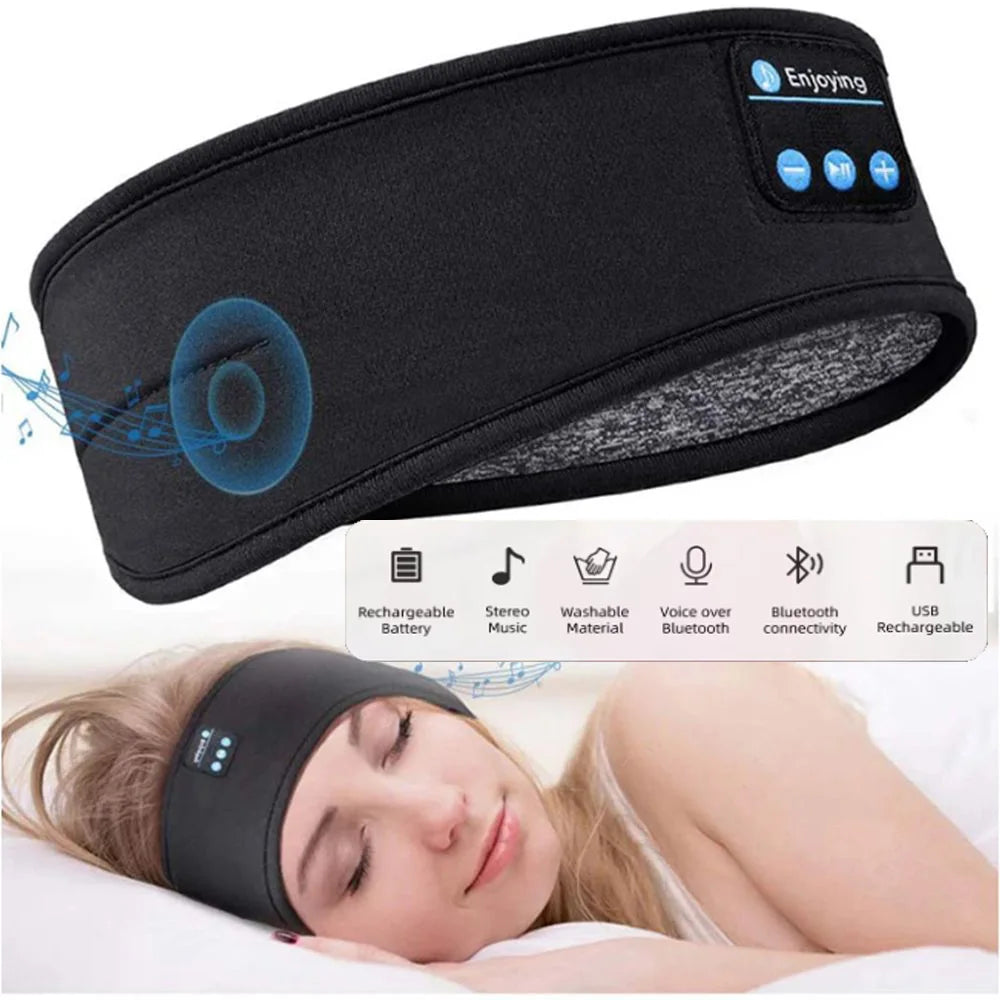 HomeFyZy SleepBeats™ - New Bluetooth sleep headset wireless headphones music eye mask sleep sports headband