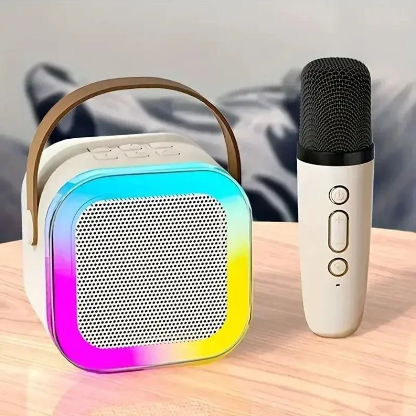 HomeFyZy SongWave™ – Portable Bluetooth Karaoke Speaker with Wireless Mic