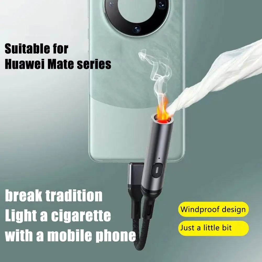 HomeFyZy SparkLite USB Lighter™ - Metal Windproof Rechargeable Electric Lighter USB Type C
