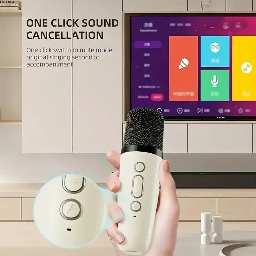 HomeFyZy SongWave™ – Portable Bluetooth Karaoke Speaker with Wireless Mic