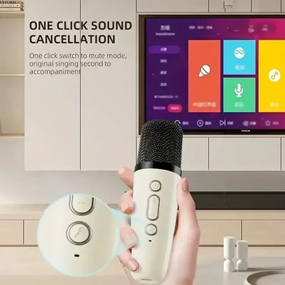 HomeFyZy SongWave™ – Portable Bluetooth Karaoke Speaker with Wireless Mic