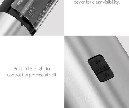 HomeFyZy SeasonPro™ - Electric Automatic Salt and Pepper Grinder Set with Led Light Grinder