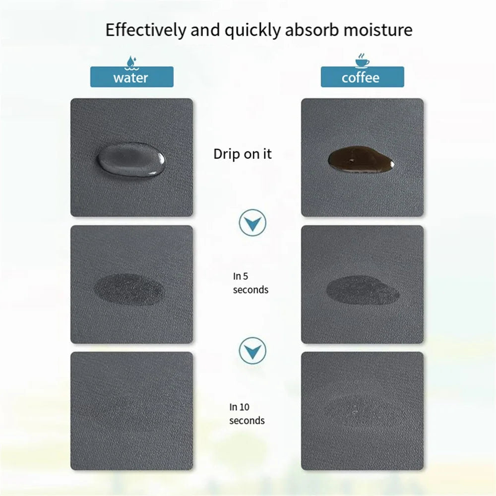 HomeFyZy QuickDry Sink Mat™ - Large Kitchen Super Absorbent Mat, Coffee Dish Draining Mat Drying Mat Quick Dry
