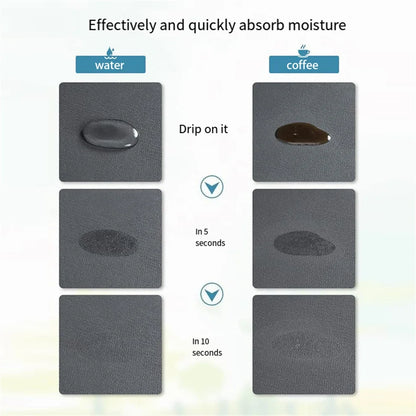 HomeFyZy QuickDry Sink Mat™ - Large Kitchen Super Absorbent Mat, Coffee Dish Draining Mat Drying Mat Quick Dry