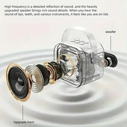 HomeFyZy SongWave™ – Portable Bluetooth Karaoke Speaker with Wireless Mic