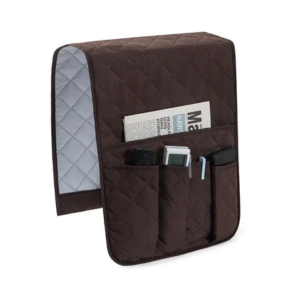 HomeFyZy CouchBox™ - Sofa Armrest Organizer with 5 Pockets and Cup Holder Tray Couch Armchair Hanging Storage Bag