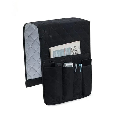 HomeFyZy CouchBox™ - Sofa Armrest Organizer with 5 Pockets and Cup Holder Tray Couch Armchair Hanging Storage Bag