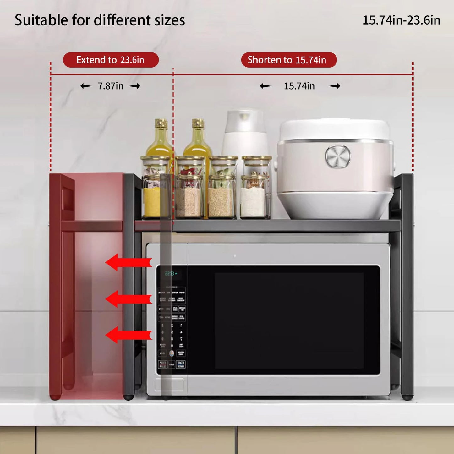 HomeFyZy Microwave FlexShelf™ Moisture And Rust Proof