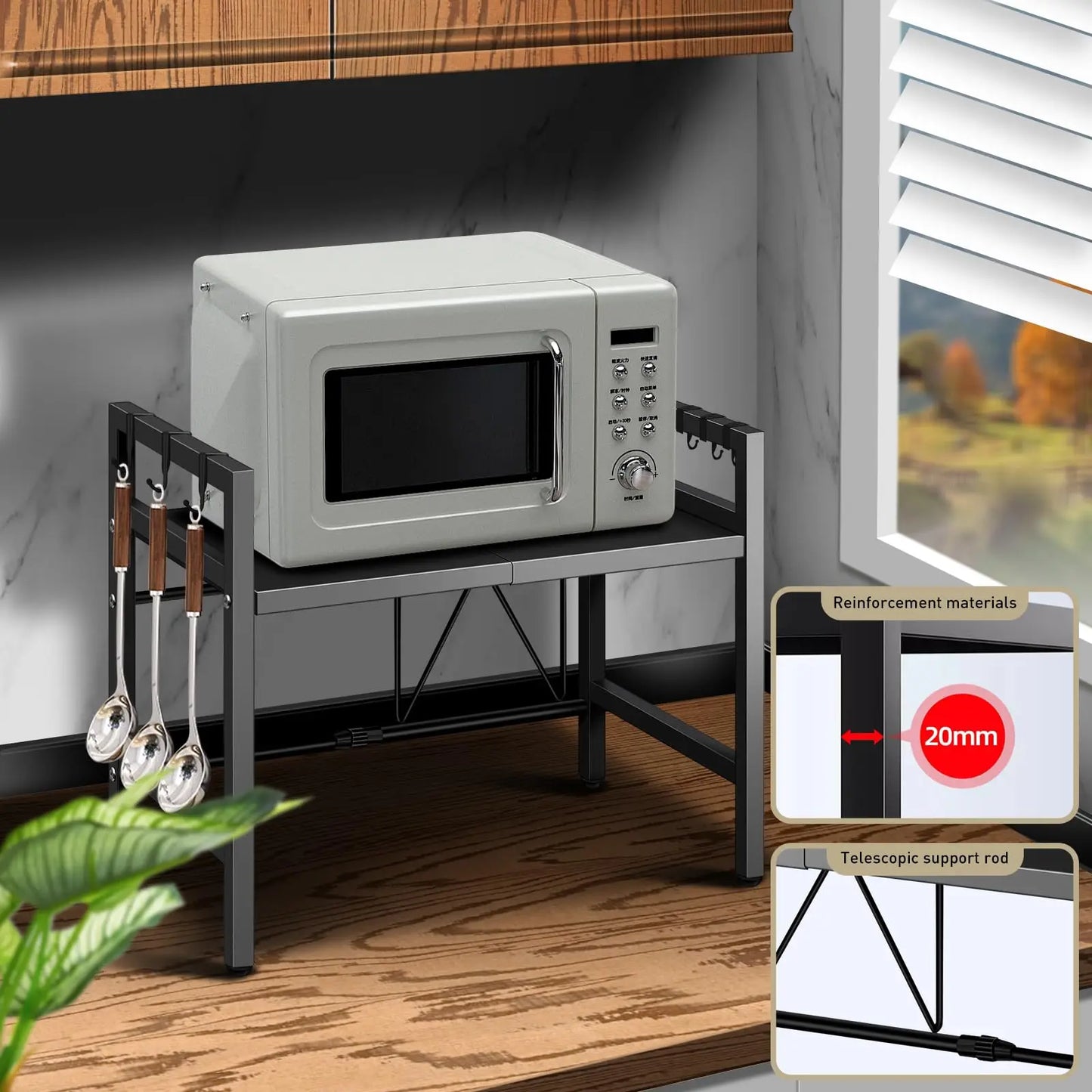 HomeFyZy Microwave FlexShelf™ Moisture And Rust Proof