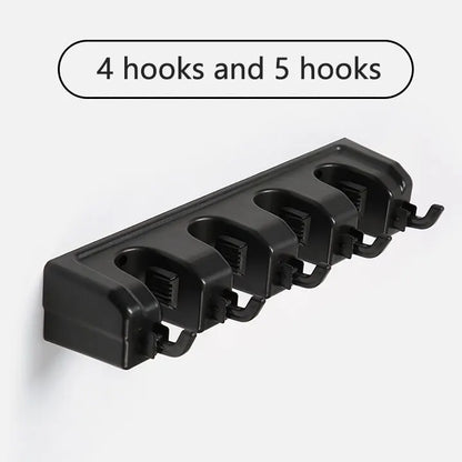 HomeFyZy GripRack™ – Wall-Mounted Mop & Broom Organizer