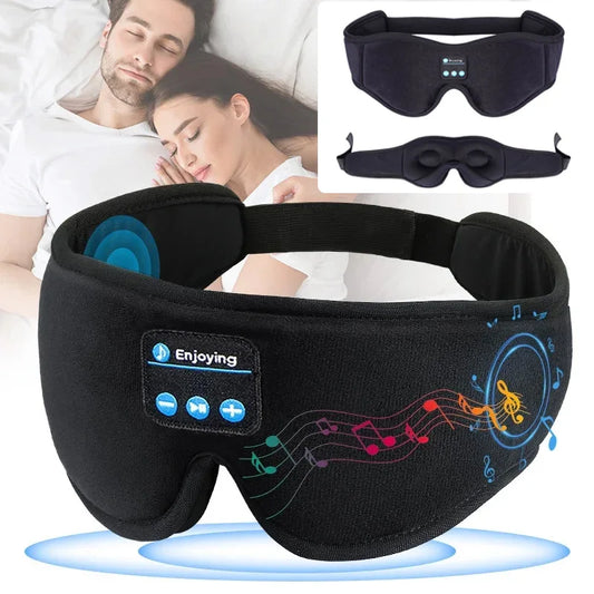 HomeFyZy 3D DreamMask™ - Eye Mask Bluetooth Music Play Sleeping Headphones with Built-in HD Speaker Mask For Sleep Headphones Wireless Air Travel 5.0