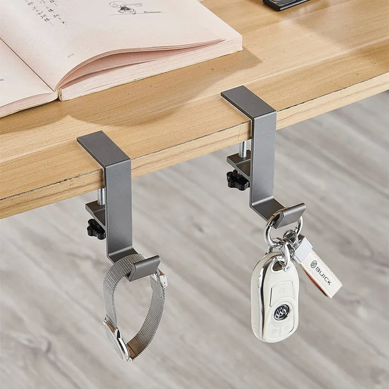 HomeFyZy HookFlex™ – Adjustable Desk Headset & Bag Holder, Home Office Organizer