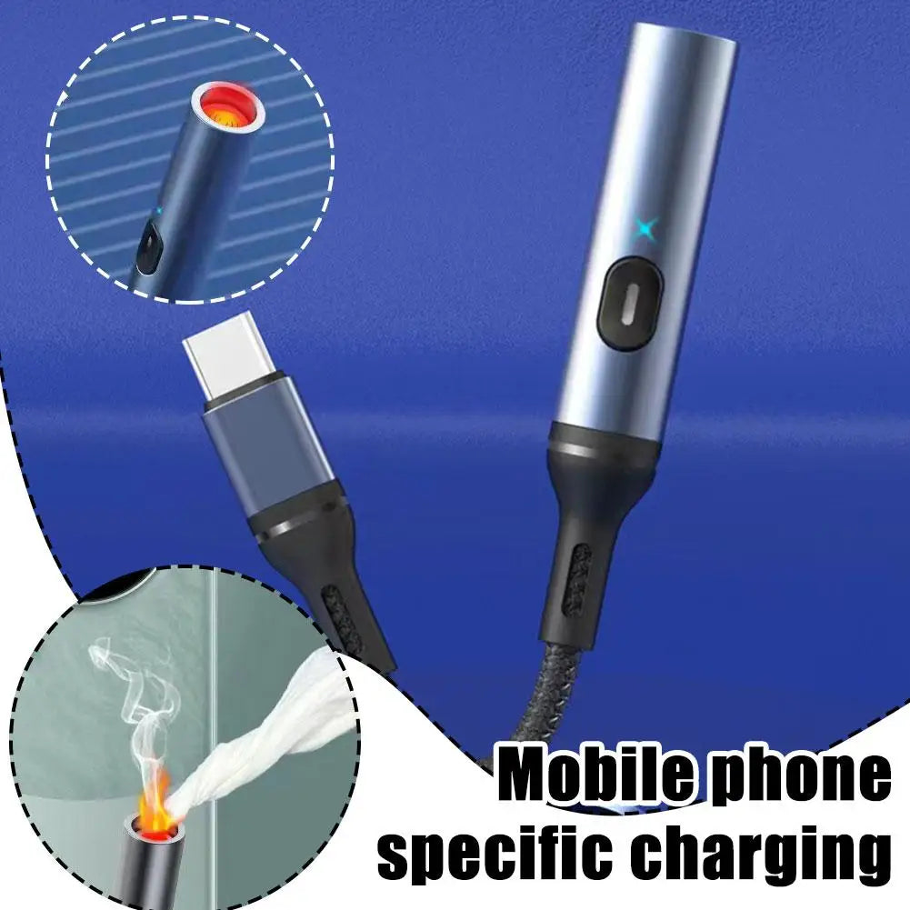 HomeFyZy SparkLite USB Lighter™ - Metal Windproof Rechargeable Electric Lighter USB Type C