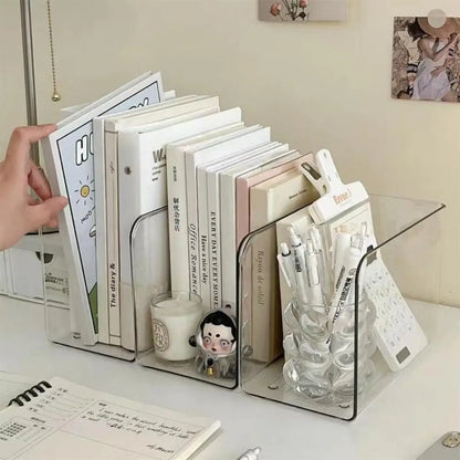 HomeFyZy BookStand™ – Acrylic Book & File Organizer