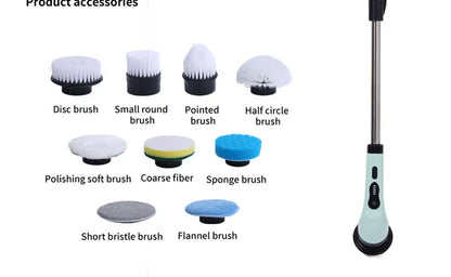 HomeFyZy Spin Brush Clean™ 9-in-1 Electric Cleaning Brush Electric Spin Cleaning Scrubber Electric Cleaning Tools