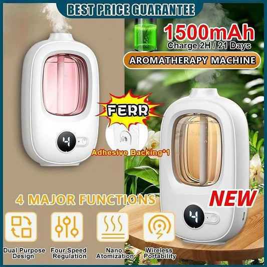 HomeFyZy AirMist™ - Automatic aromatherapy device essential oil diffuser rechargeable humidifier
