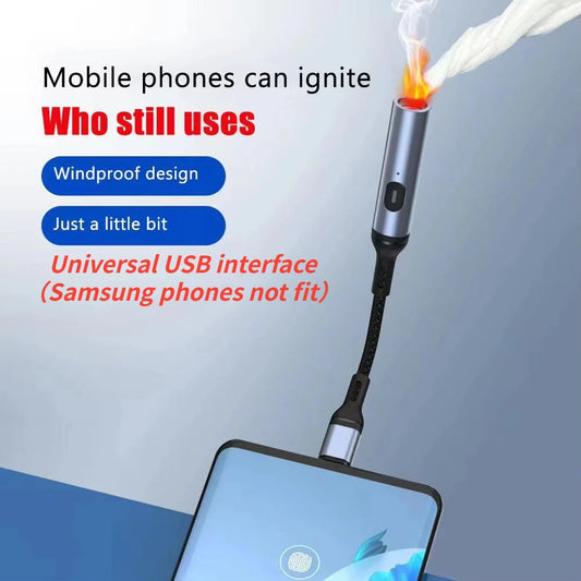 HomeFyZy SparkLite USB Lighter™ - Metal Windproof Rechargeable Electric Lighter USB Type C