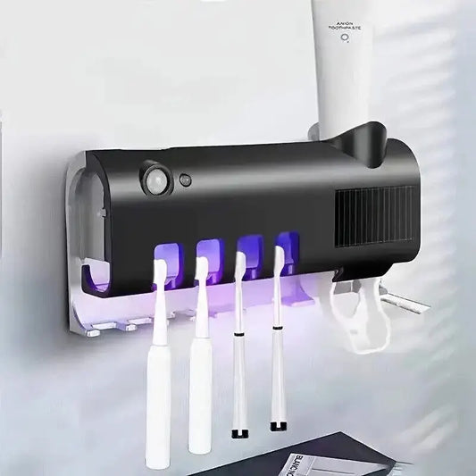 HomeFyZy UVSmart Brush Station™- Toothbrush Holder Wall Mounted Solar UV Light Sterilizer