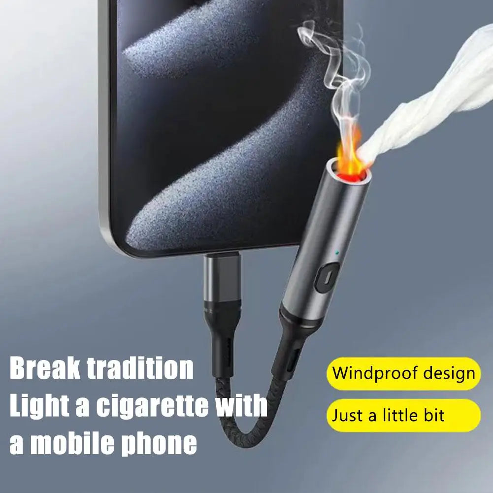 HomeFyZy SparkLite USB Lighter™ - Metal Windproof Rechargeable Electric Lighter USB Type C