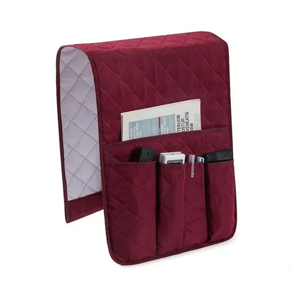 HomeFyZy CouchBox™ - Sofa Armrest Organizer with 5 Pockets and Cup Holder Tray Couch Armchair Hanging Storage Bag