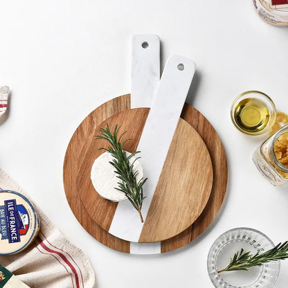 HomeFyZy LuxeBoard™ Chopping Board with Handle - Non-Slip Kitchen Board for Slicing, Dicing & Serving Food