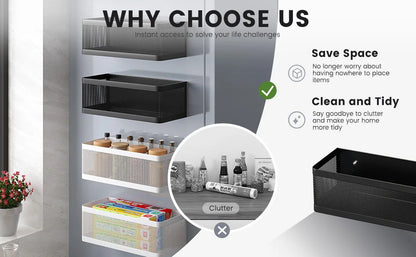 HomeFyZy Fridge StorageRack™  Multi-Functional Storage Box Basket