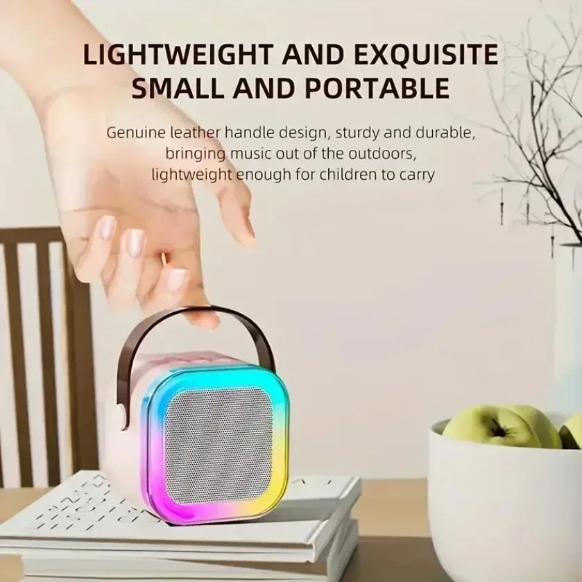 HomeFyZy SongWave™ – Portable Bluetooth Karaoke Speaker with Wireless Mic