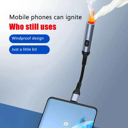 HomeFyZy SparkLite USB Lighter™ - Metal Windproof Rechargeable Electric Lighter USB Type C