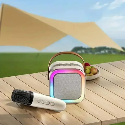 HomeFyZy SongWave™ – Portable Bluetooth Karaoke Speaker with Wireless Mic