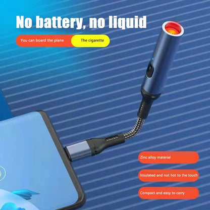 HomeFyZy SparkLite USB Lighter™ - Metal Windproof Rechargeable Electric Lighter USB Type C