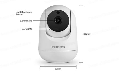 HomeFyZy UltraWatch™ - 4K 8MP IP Camera Tuya Smart Home Indoor WiFi Wireless Surveillance Camera Automatic Tracking CCTV Security Baby Monitor
