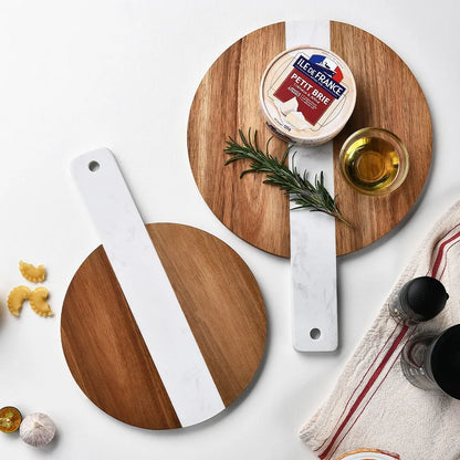 HomeFyZy LuxeBoard™ Chopping Board with Handle - Non-Slip Kitchen Board for Slicing, Dicing & Serving Food