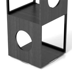 HomeFyZy SpinShelf™- 4-Tier 360° Spinning Bookcase, Corner Shelf Organizer, Storage Rack