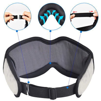 HomeFyZy DreamMask™ - Sleep Headphones Bluetooth Sleep Mask with Cooling Eye Shade