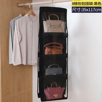 HomeFyZy BagGuard™ – Hanging 8-Pocket Handbag & Purse Organizer