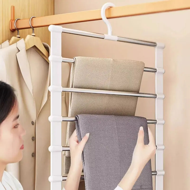 HomeFyZy PantStack™ - Foldable Wardrobe Organizer